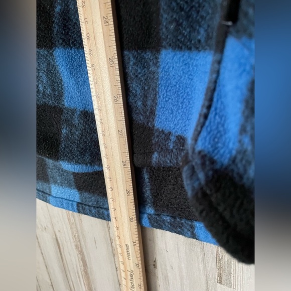 Trademark Brooklyn Cloth MFG Co. Mens Shirt Shacket XL Buffalo Plaid Blue Black - Picture 9 of 9